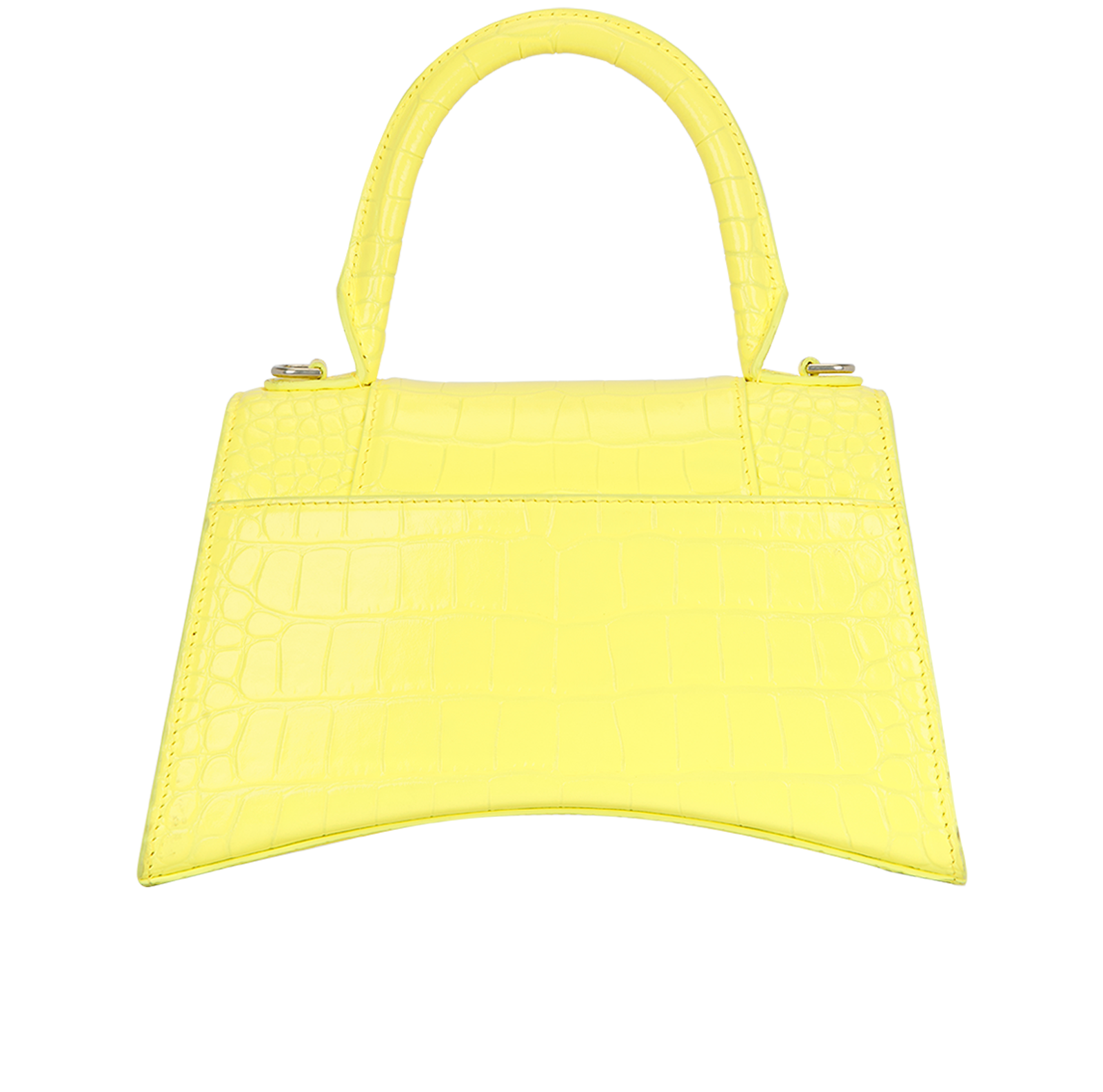 Hourglass Small, &pound;550, Handbags, Yellow, Leather, Back view